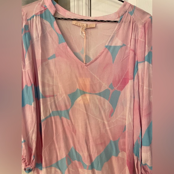 Hutch Women’s Sheer Floral 3/4 Sleeve Tunic/Blouse-XS/NWT-Sold Out Everywhere - Picture 3 of 16